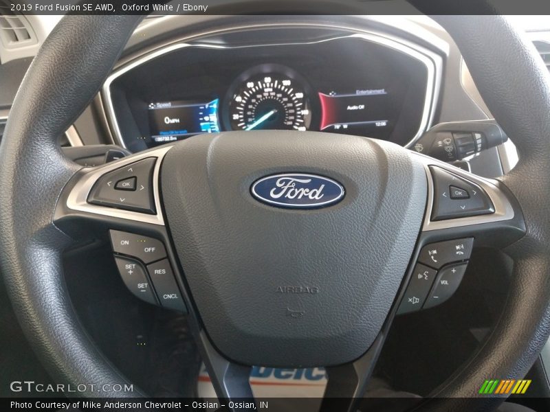 Oxford White / Ebony 2019 Ford Fusion SE AWD