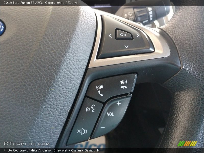 Oxford White / Ebony 2019 Ford Fusion SE AWD