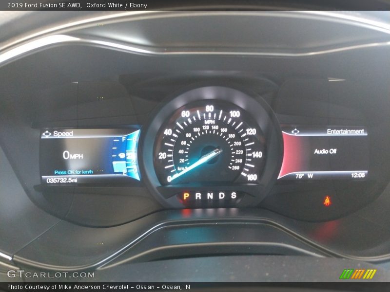 Oxford White / Ebony 2019 Ford Fusion SE AWD