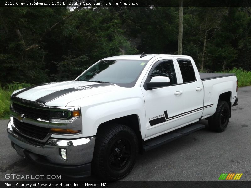 Summit White / Jet Black 2018 Chevrolet Silverado 1500 LT Double Cab