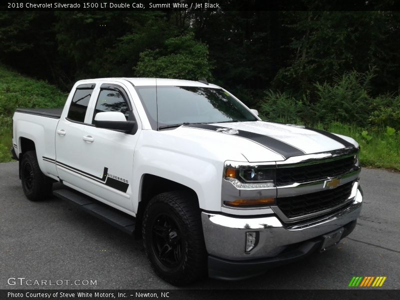 Summit White / Jet Black 2018 Chevrolet Silverado 1500 LT Double Cab