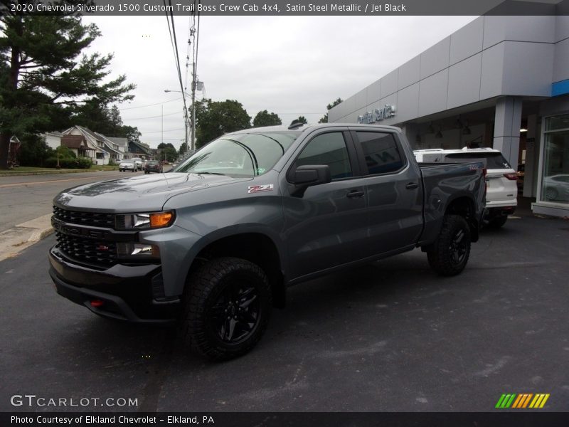 Satin Steel Metallic / Jet Black 2020 Chevrolet Silverado 1500 Custom Trail Boss Crew Cab 4x4