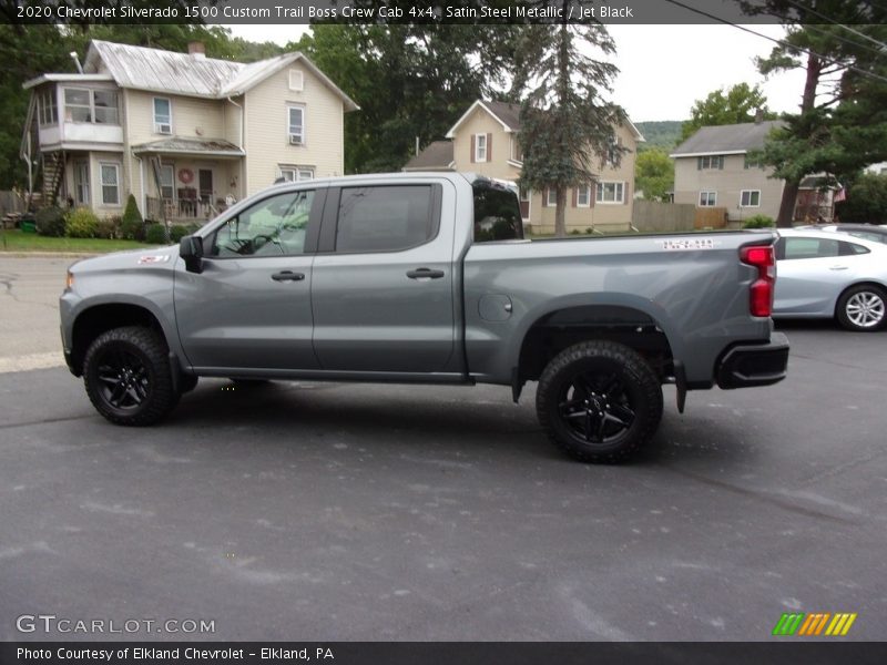 Satin Steel Metallic / Jet Black 2020 Chevrolet Silverado 1500 Custom Trail Boss Crew Cab 4x4
