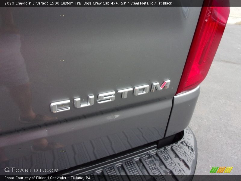 Satin Steel Metallic / Jet Black 2020 Chevrolet Silverado 1500 Custom Trail Boss Crew Cab 4x4