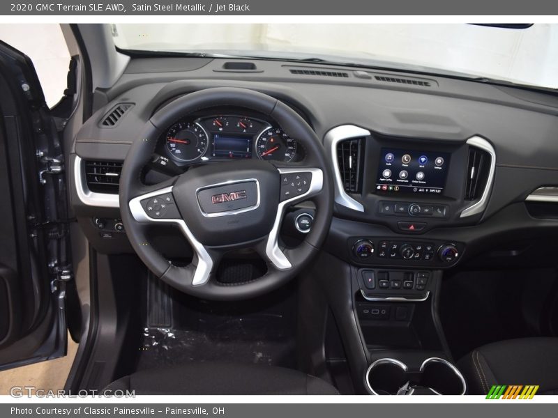 Satin Steel Metallic / Jet Black 2020 GMC Terrain SLE AWD