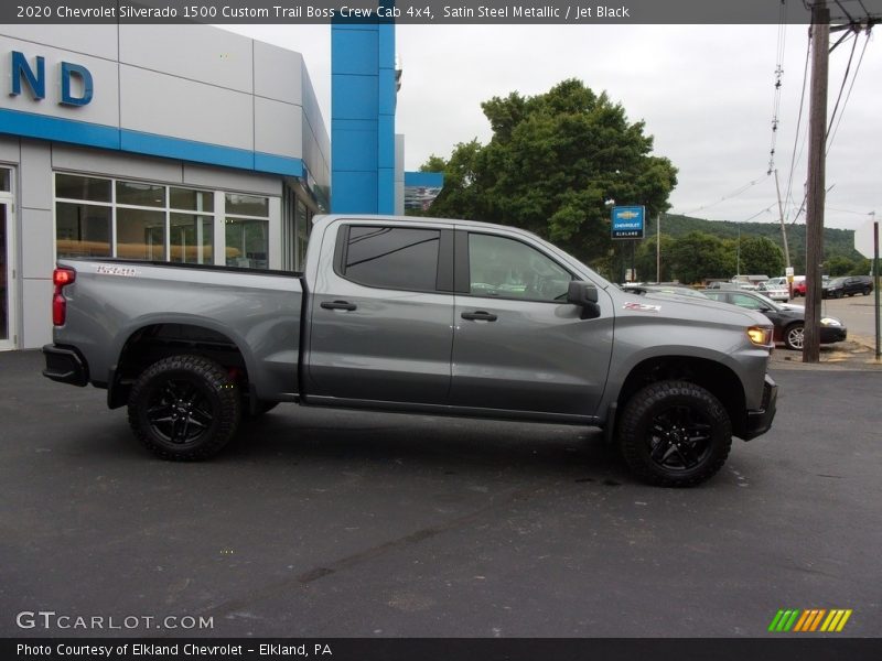 Satin Steel Metallic / Jet Black 2020 Chevrolet Silverado 1500 Custom Trail Boss Crew Cab 4x4