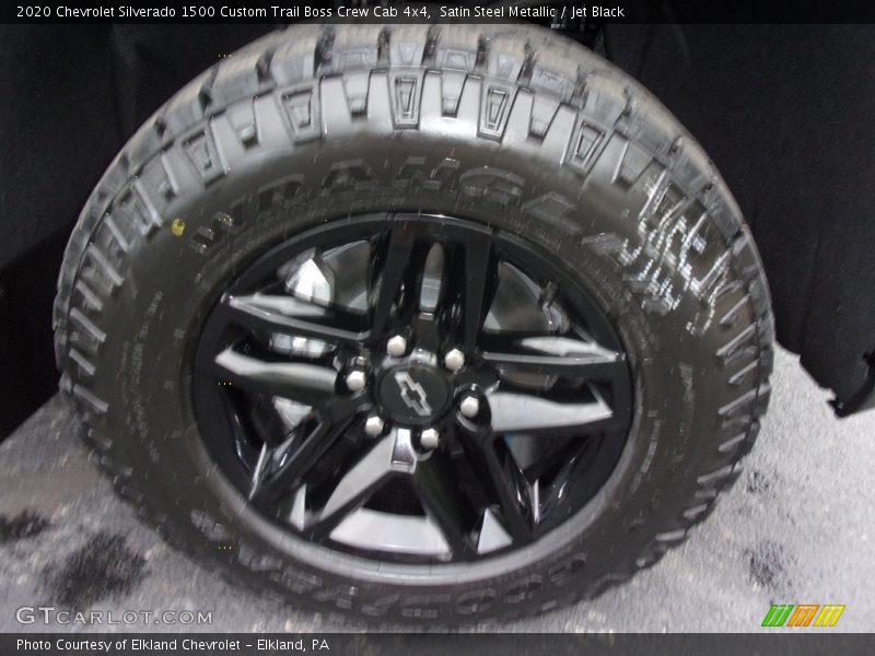 Satin Steel Metallic / Jet Black 2020 Chevrolet Silverado 1500 Custom Trail Boss Crew Cab 4x4