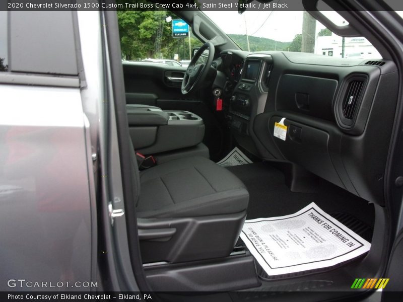 Satin Steel Metallic / Jet Black 2020 Chevrolet Silverado 1500 Custom Trail Boss Crew Cab 4x4