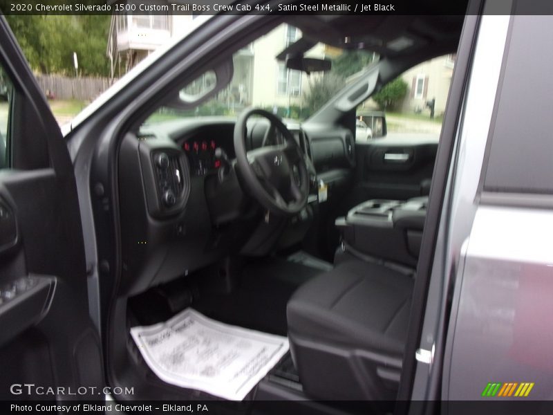 Satin Steel Metallic / Jet Black 2020 Chevrolet Silverado 1500 Custom Trail Boss Crew Cab 4x4