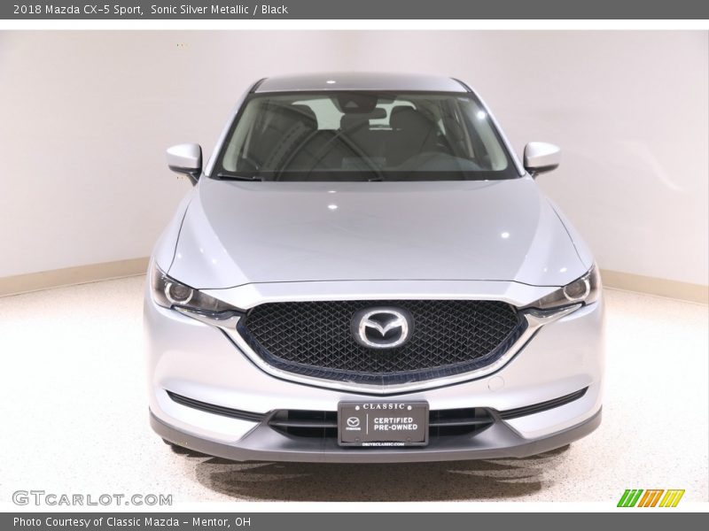 Sonic Silver Metallic / Black 2018 Mazda CX-5 Sport