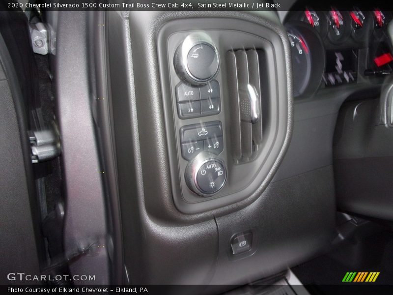 Satin Steel Metallic / Jet Black 2020 Chevrolet Silverado 1500 Custom Trail Boss Crew Cab 4x4