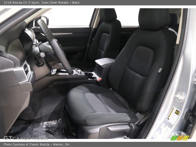Sonic Silver Metallic / Black 2018 Mazda CX-5 Sport