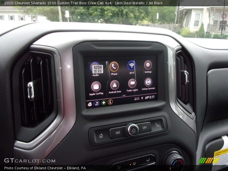 Satin Steel Metallic / Jet Black 2020 Chevrolet Silverado 1500 Custom Trail Boss Crew Cab 4x4