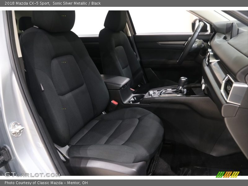 Sonic Silver Metallic / Black 2018 Mazda CX-5 Sport