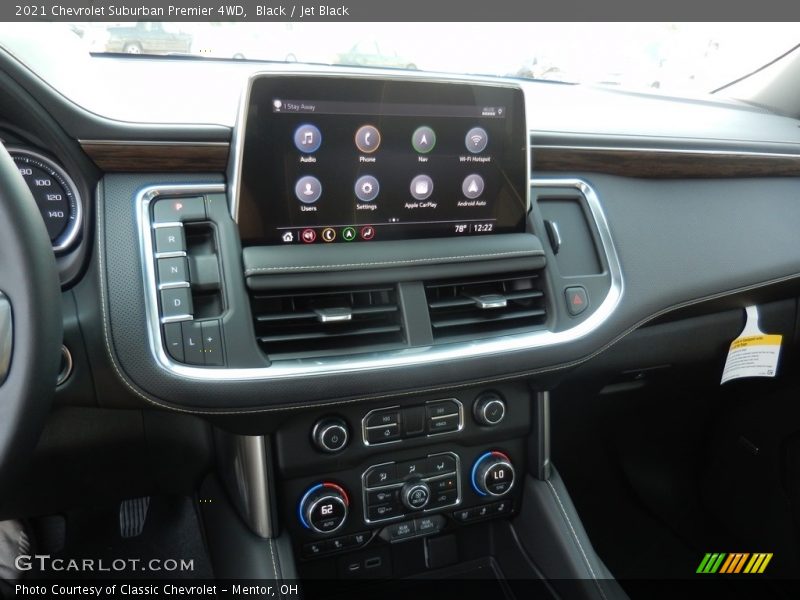 Controls of 2021 Suburban Premier 4WD
