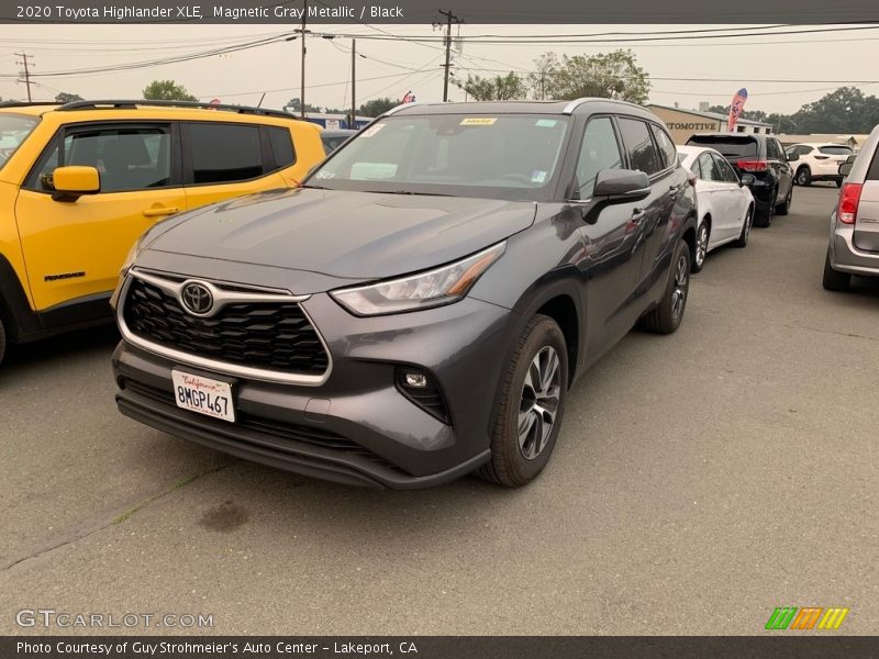 Magnetic Gray Metallic / Black 2020 Toyota Highlander XLE