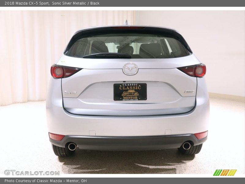 Sonic Silver Metallic / Black 2018 Mazda CX-5 Sport