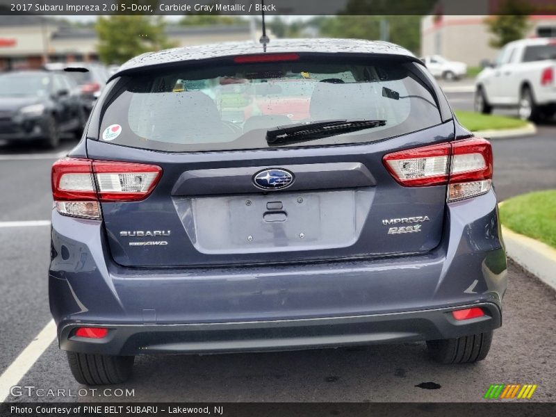 Carbide Gray Metallic / Black 2017 Subaru Impreza 2.0i 5-Door