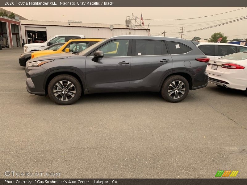 Magnetic Gray Metallic / Black 2020 Toyota Highlander XLE