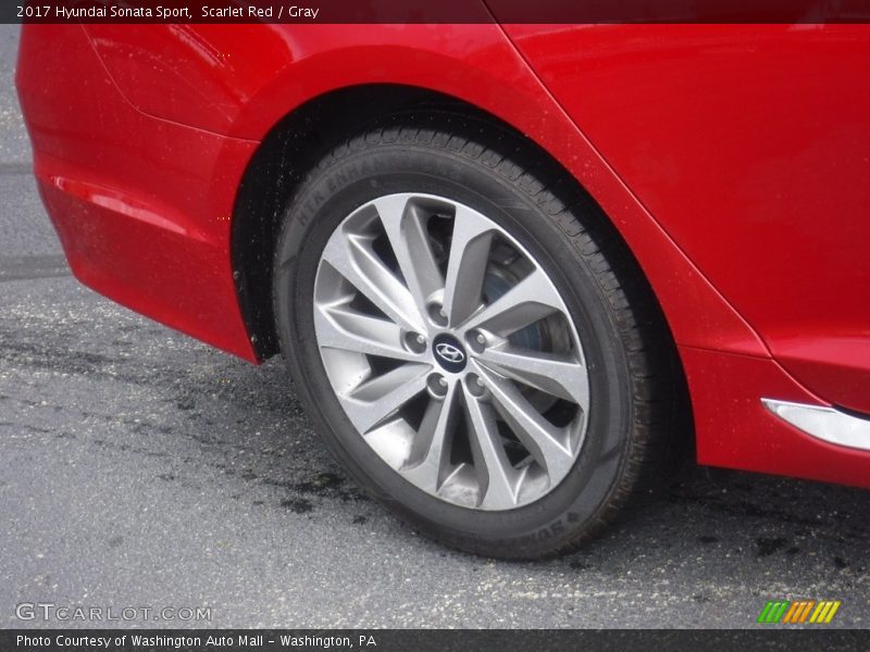 Scarlet Red / Gray 2017 Hyundai Sonata Sport
