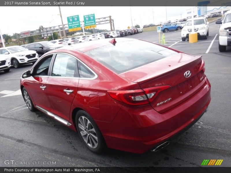 Scarlet Red / Gray 2017 Hyundai Sonata Sport