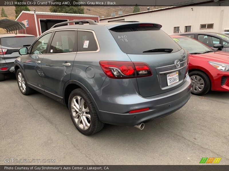 Dolphin Gray Mica / Black 2013 Mazda CX-9 Grand Touring AWD
