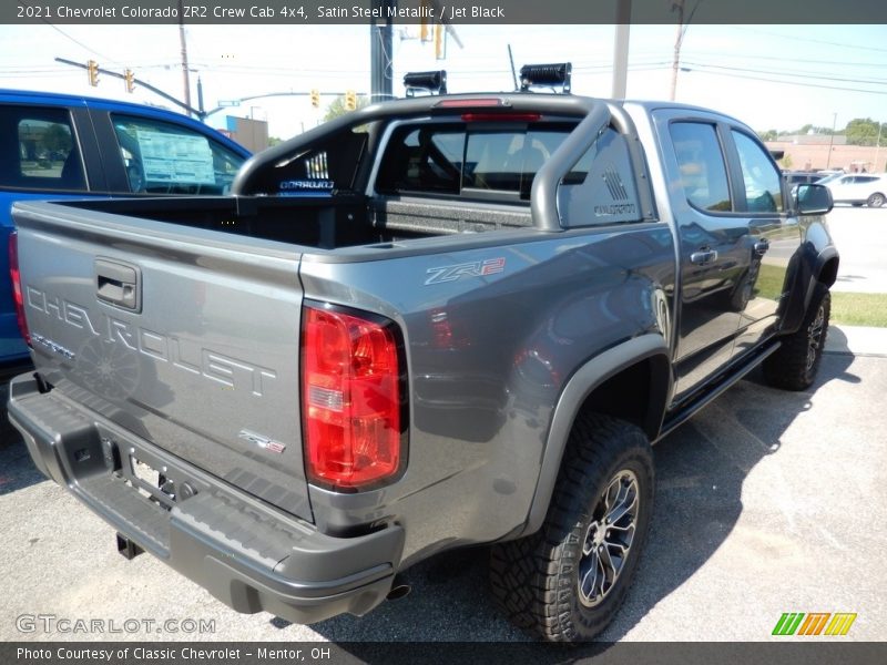 Satin Steel Metallic / Jet Black 2021 Chevrolet Colorado ZR2 Crew Cab 4x4