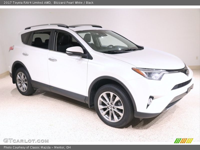 Blizzard Pearl White / Black 2017 Toyota RAV4 Limited AWD