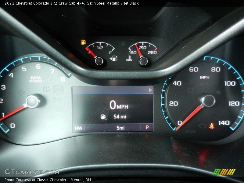 Satin Steel Metallic / Jet Black 2021 Chevrolet Colorado ZR2 Crew Cab 4x4