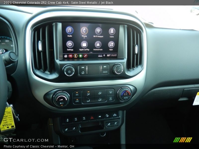 Satin Steel Metallic / Jet Black 2021 Chevrolet Colorado ZR2 Crew Cab 4x4