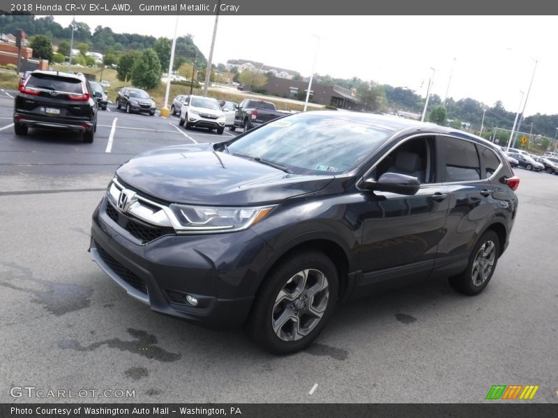 Gunmetal Metallic / Gray 2018 Honda CR-V EX-L AWD