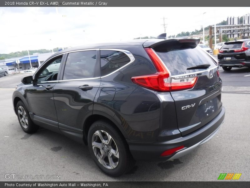 Gunmetal Metallic / Gray 2018 Honda CR-V EX-L AWD