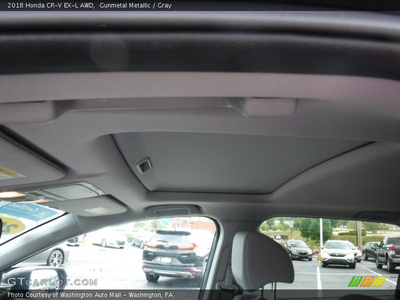 Gunmetal Metallic / Gray 2018 Honda CR-V EX-L AWD