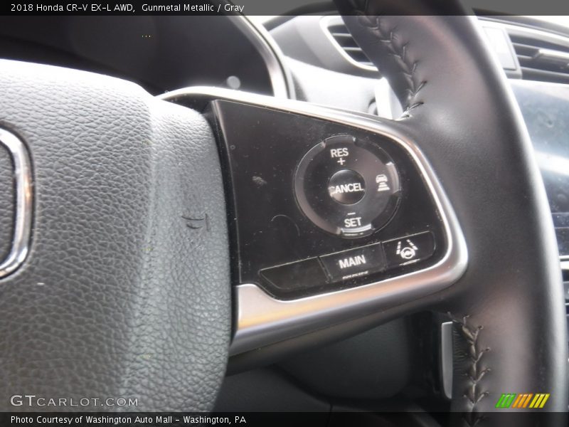 Gunmetal Metallic / Gray 2018 Honda CR-V EX-L AWD