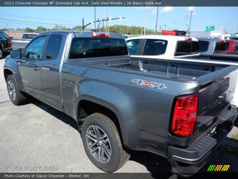 Satin Steel Metallic / Jet Black/­Dark Ash 2021 Chevrolet Colorado WT Extended Cab 4x4