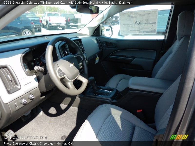 Satin Steel Metallic / Jet Black/­Dark Ash 2021 Chevrolet Colorado WT Extended Cab 4x4