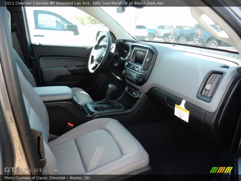 Satin Steel Metallic / Jet Black/­Dark Ash 2021 Chevrolet Colorado WT Extended Cab 4x4