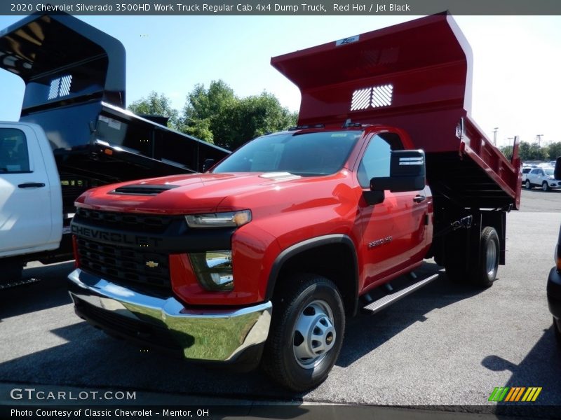 Red Hot / Jet Black 2020 Chevrolet Silverado 3500HD Work Truck Regular Cab 4x4 Dump Truck