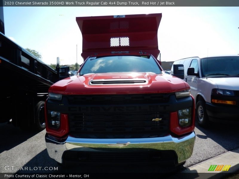 Red Hot / Jet Black 2020 Chevrolet Silverado 3500HD Work Truck Regular Cab 4x4 Dump Truck
