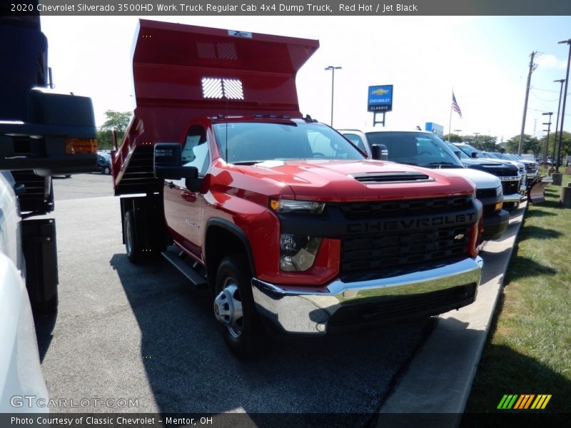 Red Hot / Jet Black 2020 Chevrolet Silverado 3500HD Work Truck Regular Cab 4x4 Dump Truck