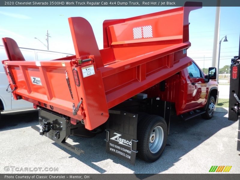Red Hot / Jet Black 2020 Chevrolet Silverado 3500HD Work Truck Regular Cab 4x4 Dump Truck