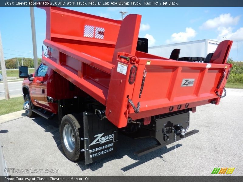 Red Hot / Jet Black 2020 Chevrolet Silverado 3500HD Work Truck Regular Cab 4x4 Dump Truck