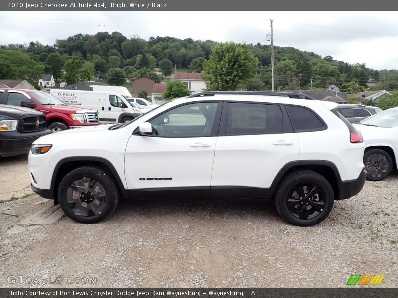 Bright White / Black 2020 Jeep Cherokee Altitude 4x4