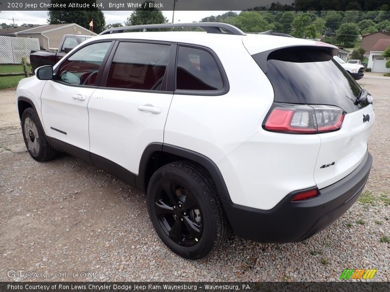 Bright White / Black 2020 Jeep Cherokee Altitude 4x4
