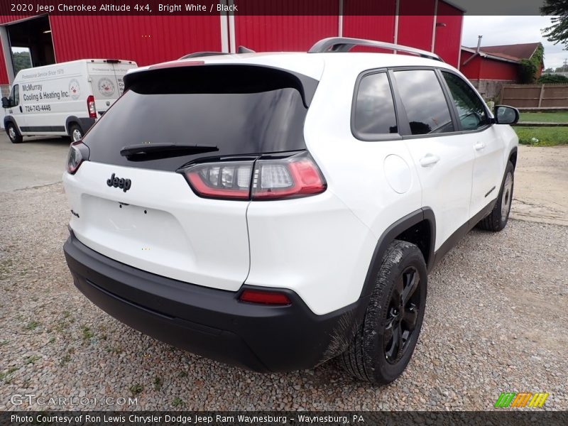 Bright White / Black 2020 Jeep Cherokee Altitude 4x4