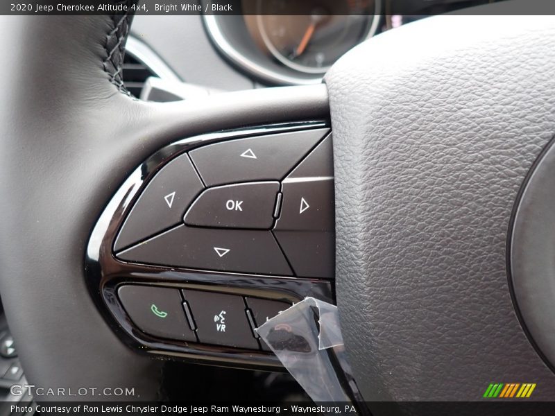 Bright White / Black 2020 Jeep Cherokee Altitude 4x4