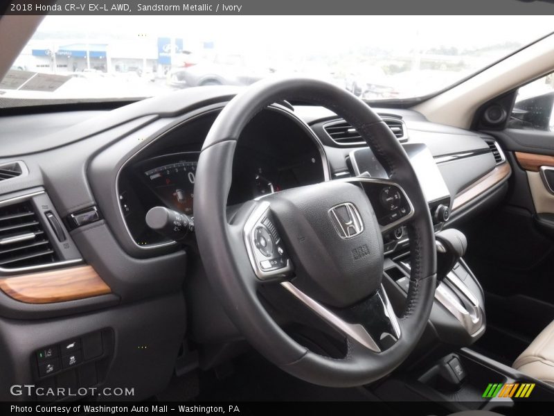 Sandstorm Metallic / Ivory 2018 Honda CR-V EX-L AWD