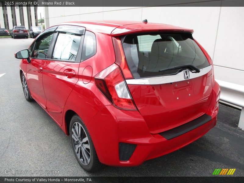 Milano Red / Black 2015 Honda Fit EX