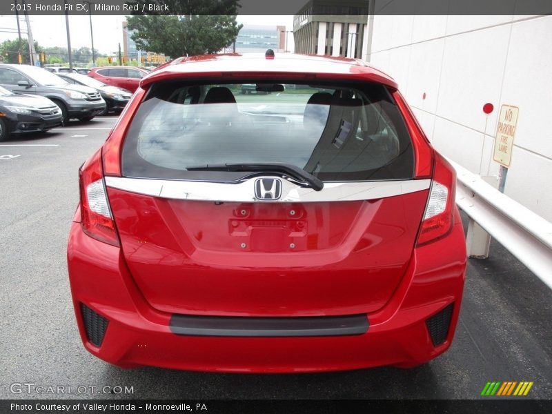 Milano Red / Black 2015 Honda Fit EX