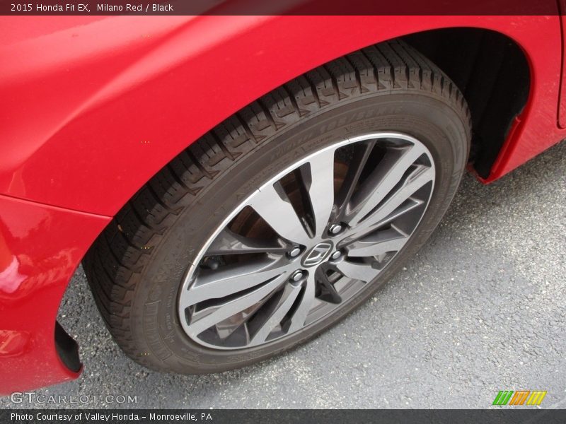 Milano Red / Black 2015 Honda Fit EX